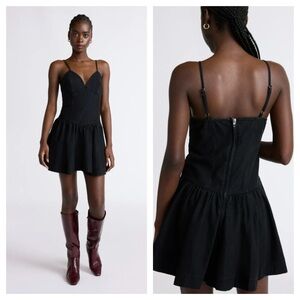 New with tags Elegant denim 100% cotton Black Women's Dress